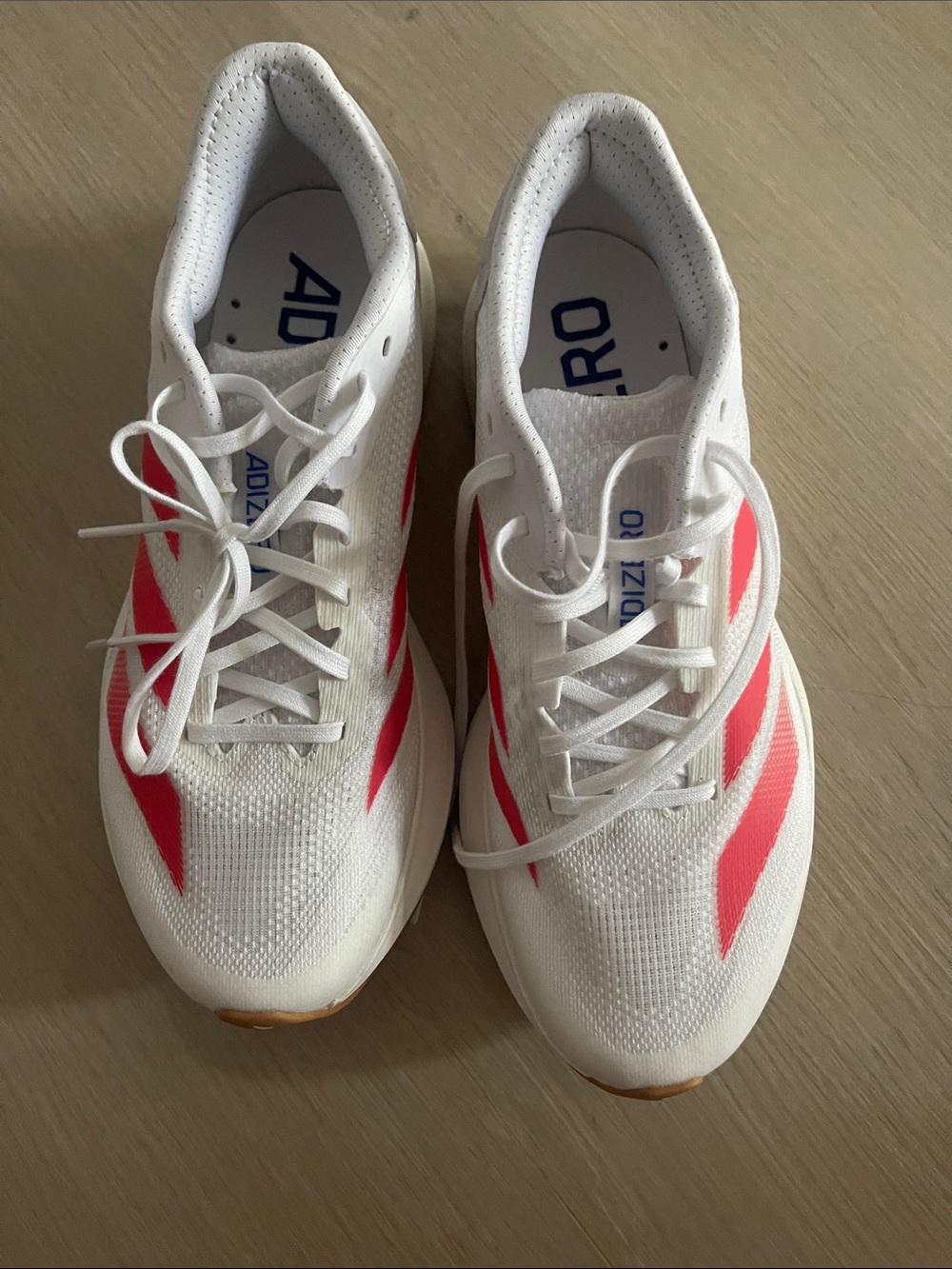 Adidas Adizero SL2 - White with Red Stripes - Picture 3 of 5